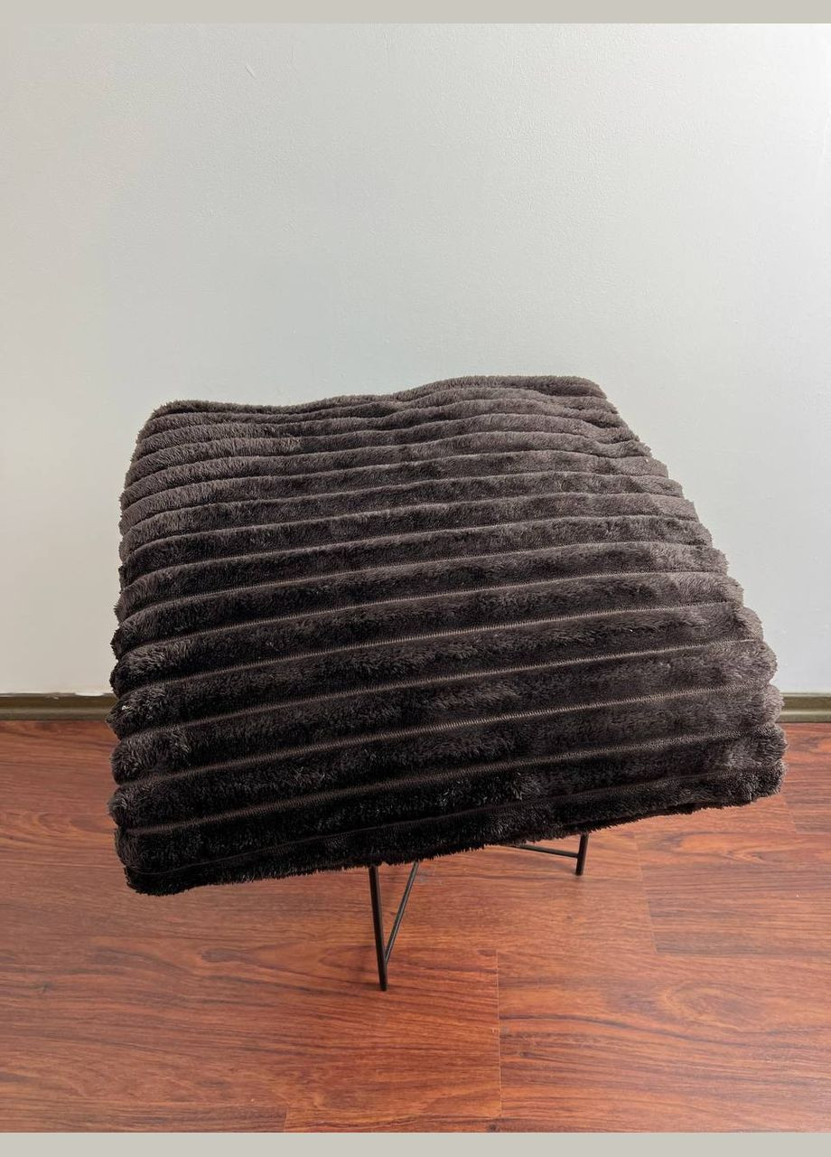 Двуспальный Плед Полоска "Шарпей" 180х210 коричневыйДвуспальный Плед Полоска "Шарпей" 180х210 коричневый PP2-к Vital-Textile (313802879)