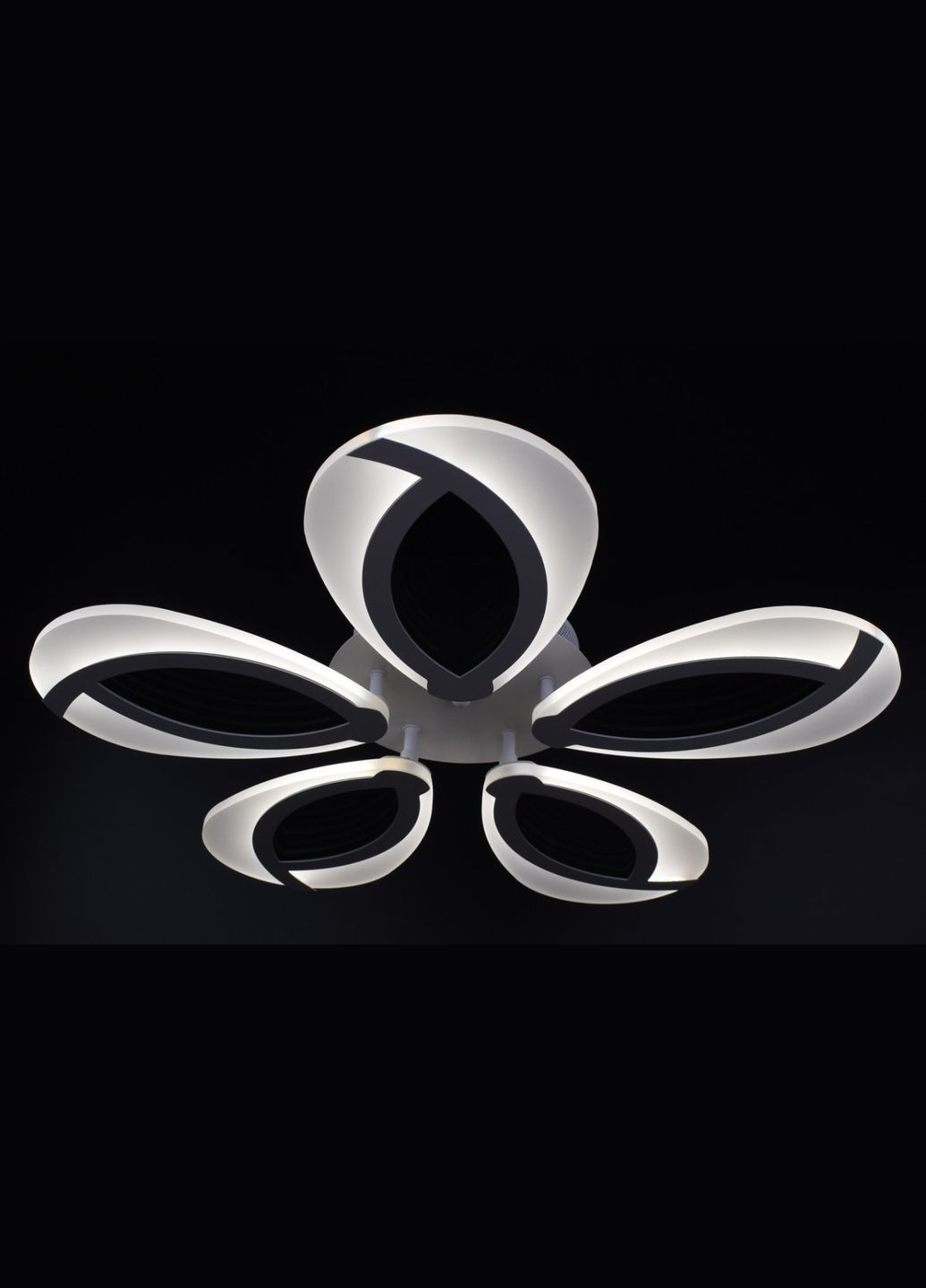 Люстра светодиодная потолочная LED светильник для квартиры на потолок лэд с пультом 25943 Белый 8х59х59 см. Sunnysky (364500473)