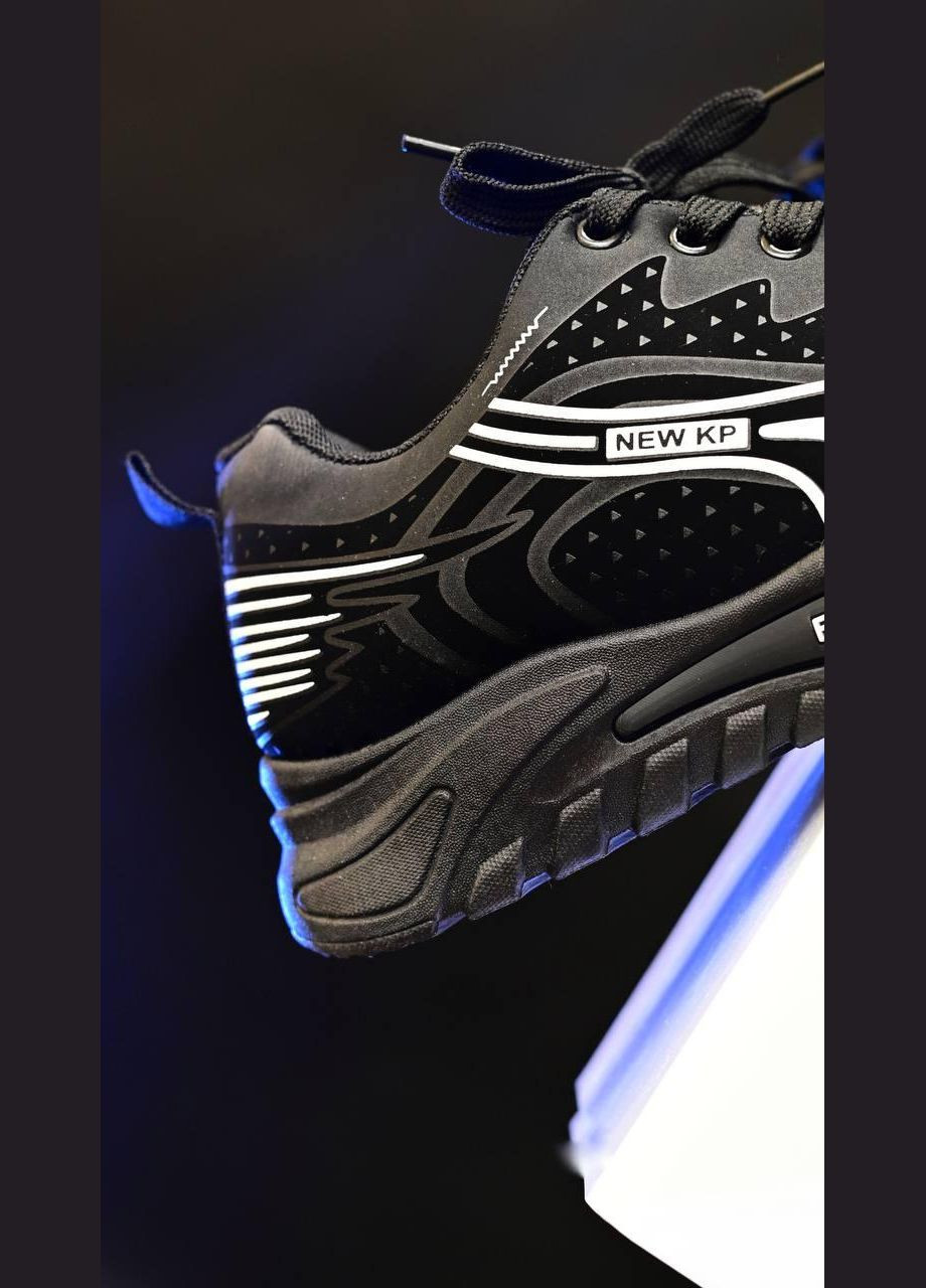 Кросівки жіночі чорні на шнурівці No Brand Демісезонні чорні демісезони (322784766)