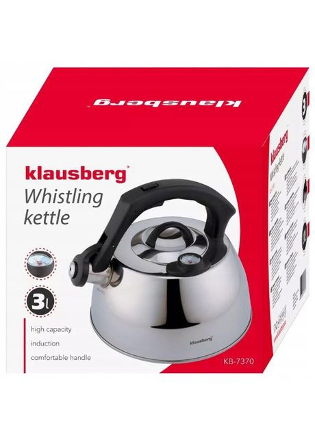Чайник 3 літри з термометром для капінгу кави (R-300540-VS) Klausberg (303348087)
