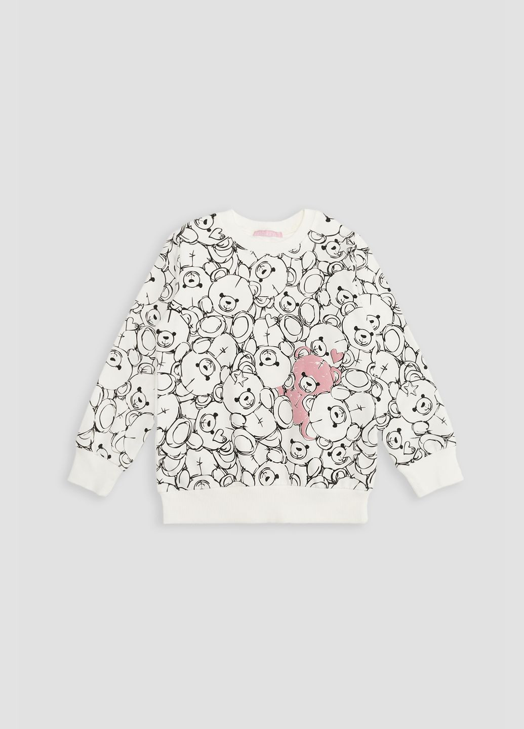 First Kids світшот для дівчинки колір молочний cb-00259658 молочний футер