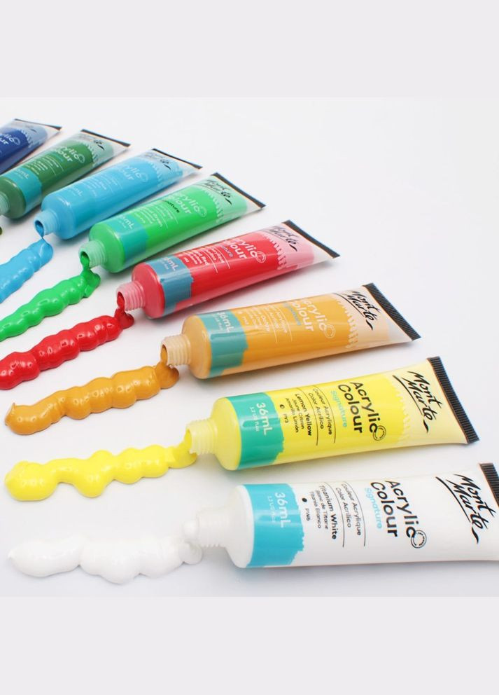 Краски акриловые для рисования Acrylic Colour Paint Set Signature 24pc x 36ml Разные цвета Mont Marte (369802652)