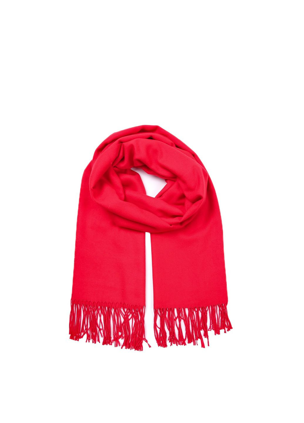 Палантин женский однотонный кашемир красный IDANA LuckyLOOK 076-914 (362556425)