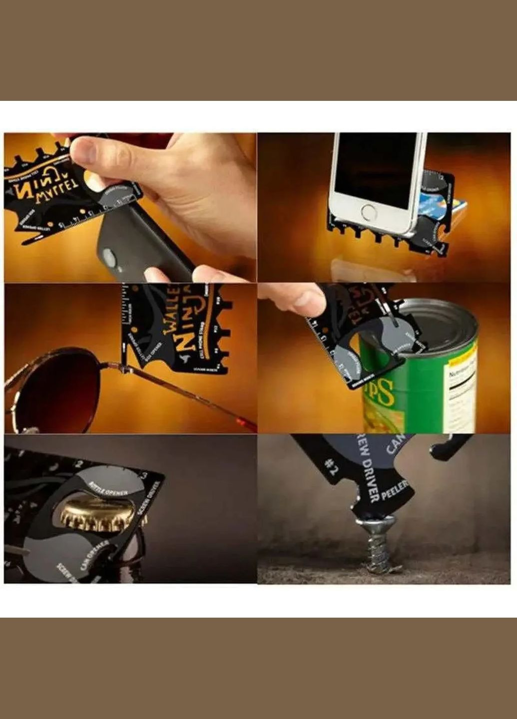 Мультитул "Кредитка" (18в1) (8,5х5,5 см) No Brand (316717751)