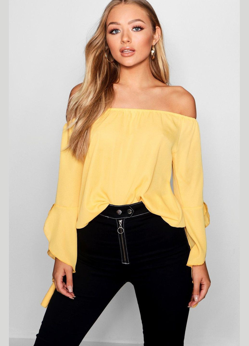 Помаранчева блузка Boohoo