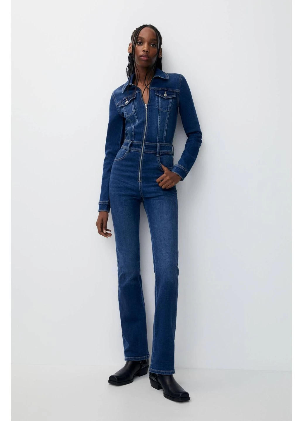 Комбинезон демисезон,синий, Pull & Bear синий