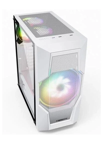 Корпус Gaming TURBO, без БЖ, Mid Tower, для ATX / Micro ATX / Mini ITX, 2xUSB 2.0, 1xUSB 3.0, 1x200 мм ARGB / 3x120 мм ARGB, 2E (395343858)