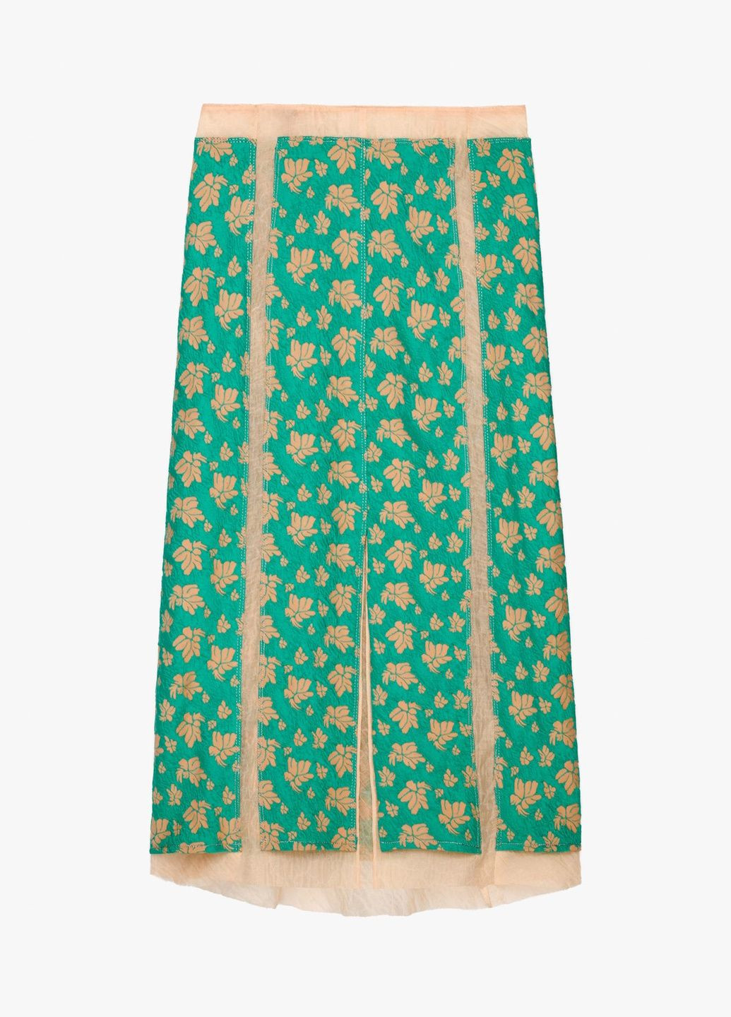 Разноцветная праздничный цветочной расцветки юбка Zara