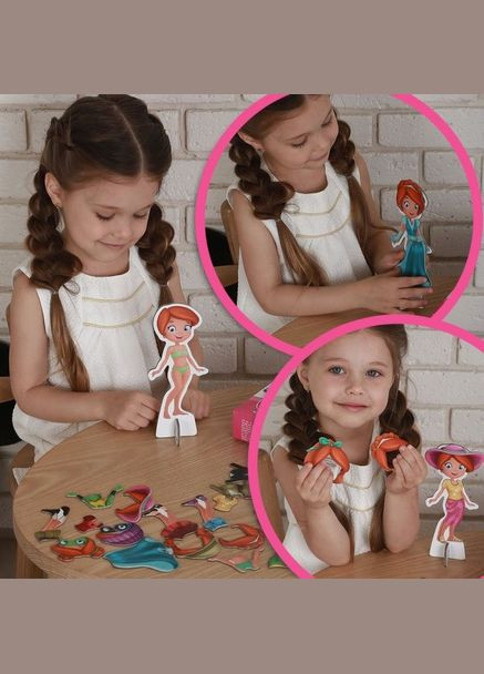 Набір магнітів "Лялька з одягом New look" ML4031-14 EN MAGDUM (334146917)