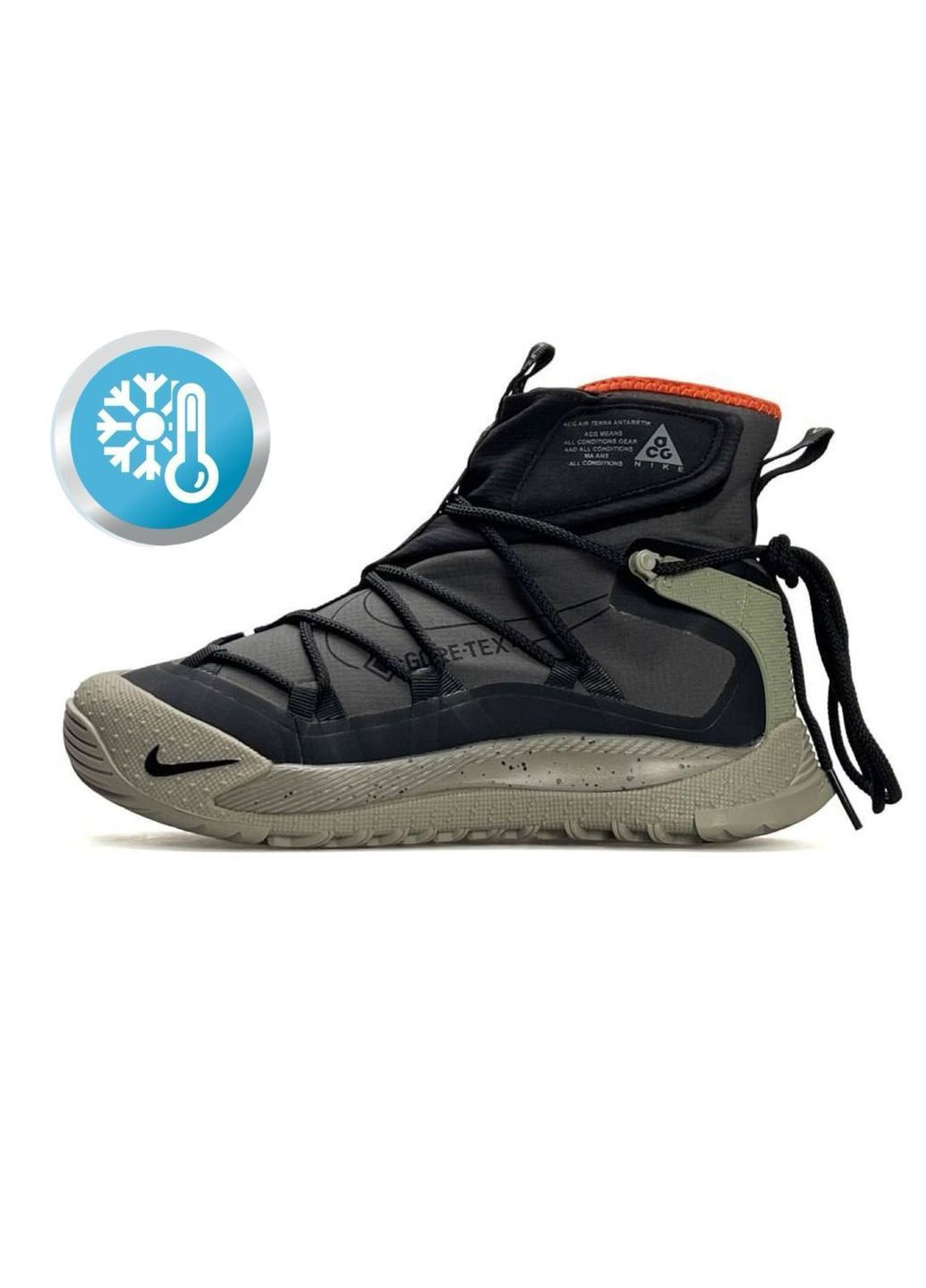 Оливковые (хаки) всесезонные кроссовки No Brand