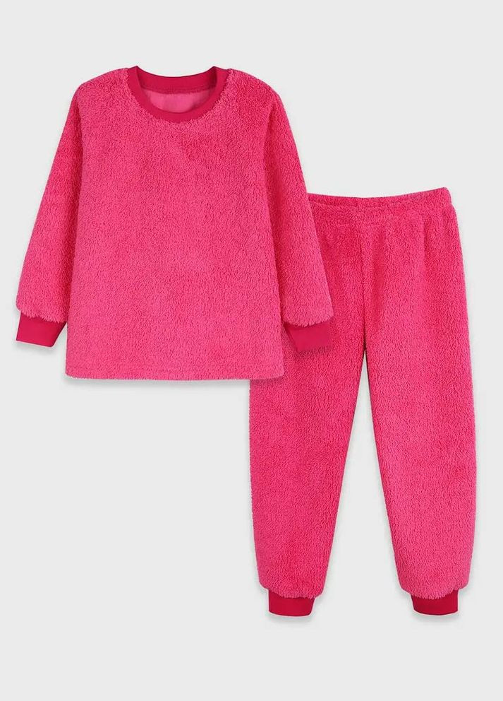 Малинова зимня піжама для дівчинки Фламинго