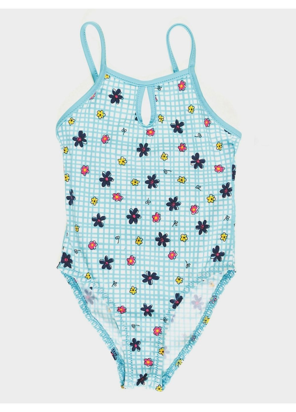 Голубой летний купальник Keyzi Flowers