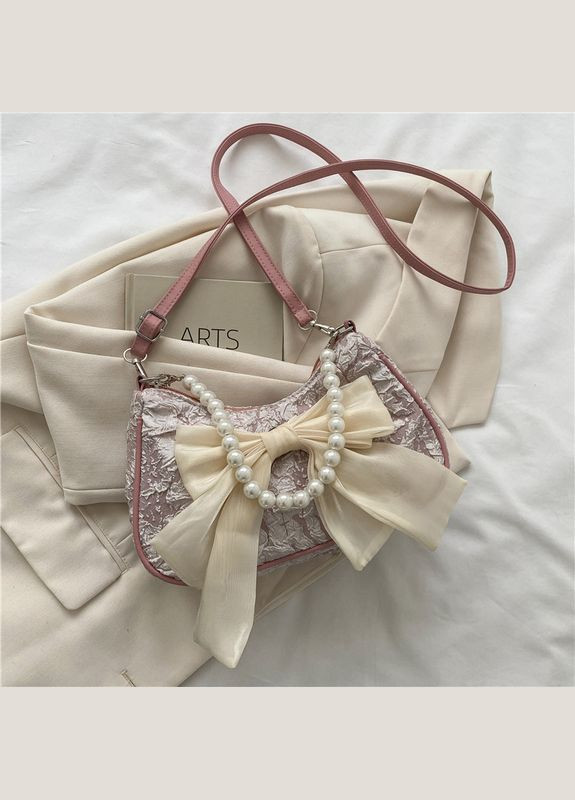 Женская сумка 7056 багет розовая No Brand (306709643)