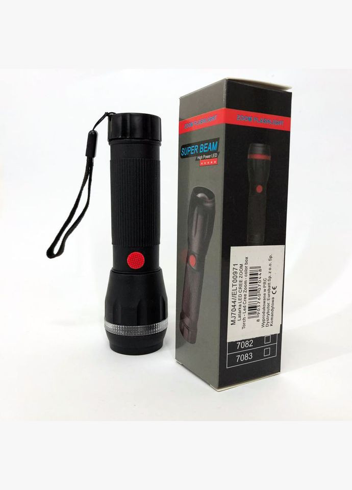 Ручной фонарик на батарейках (3хААА) с функцией зума, карманный мини фонарь лед фонарь переносной China (289754312)