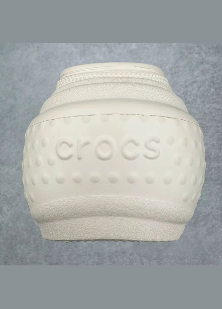 Бежевые stomp mettalic clog крокс клог стомп Crocs