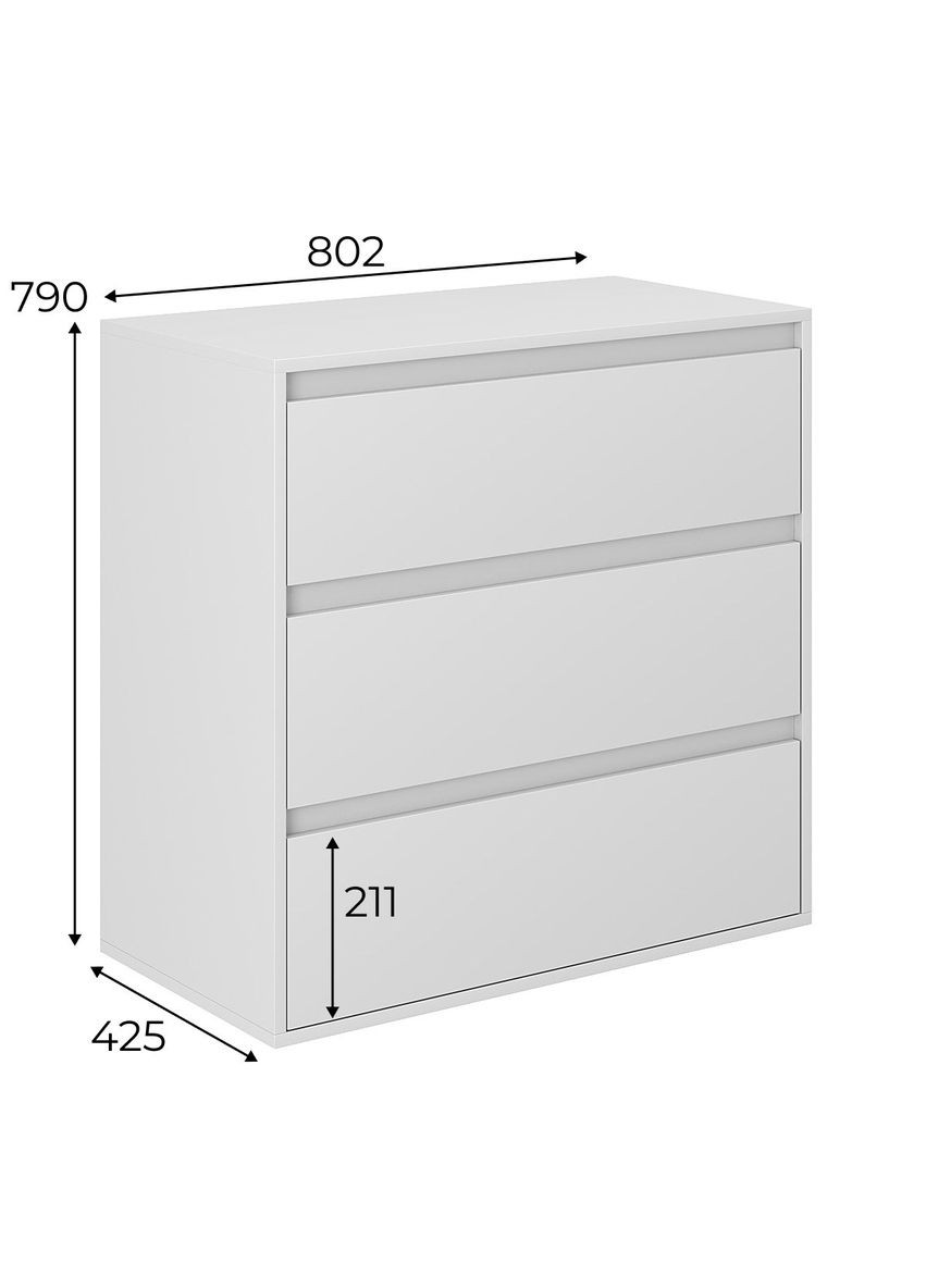 Комод 3 Light 790x800x420 (LT01140000000) Art In Head (341249052)