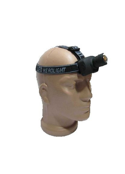 Тактичний налобний ліхтар із зумом BIGEM BM-005 дальністю 100м на батарейках, три режими роботи Watton (338855002)