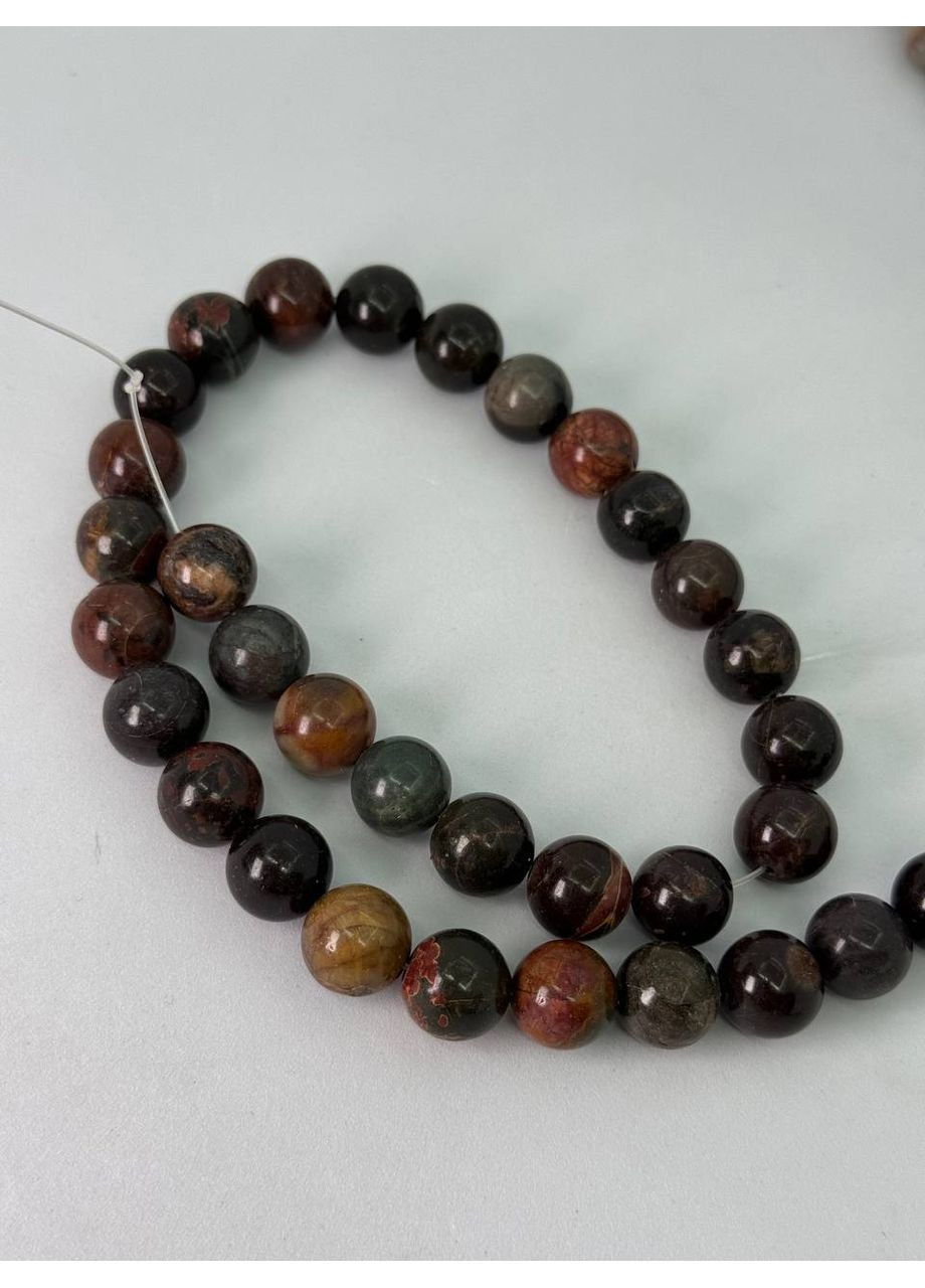 Яшма на нитці без застібки 12 мм 40 см Комбінований No Brand (361319851)