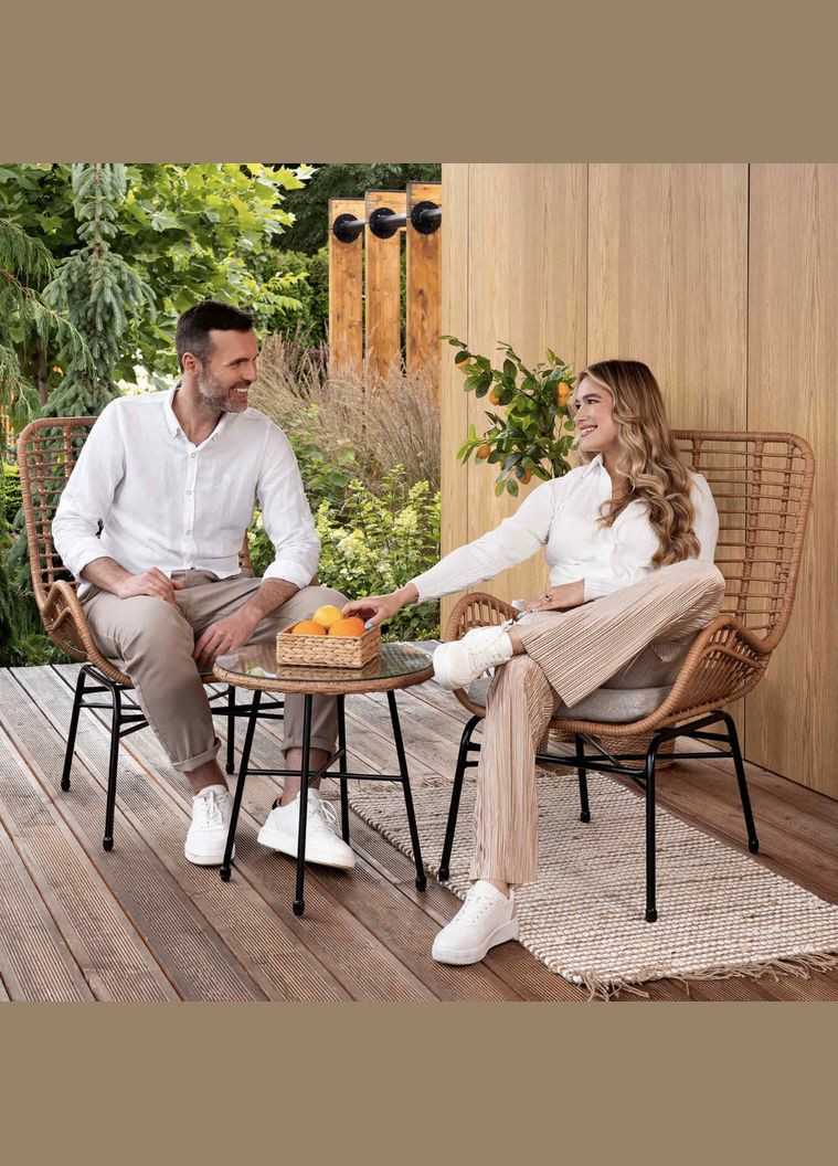 Набір садових меблів Sorrento бежевий/світло-сірий Di Volio (303126547)