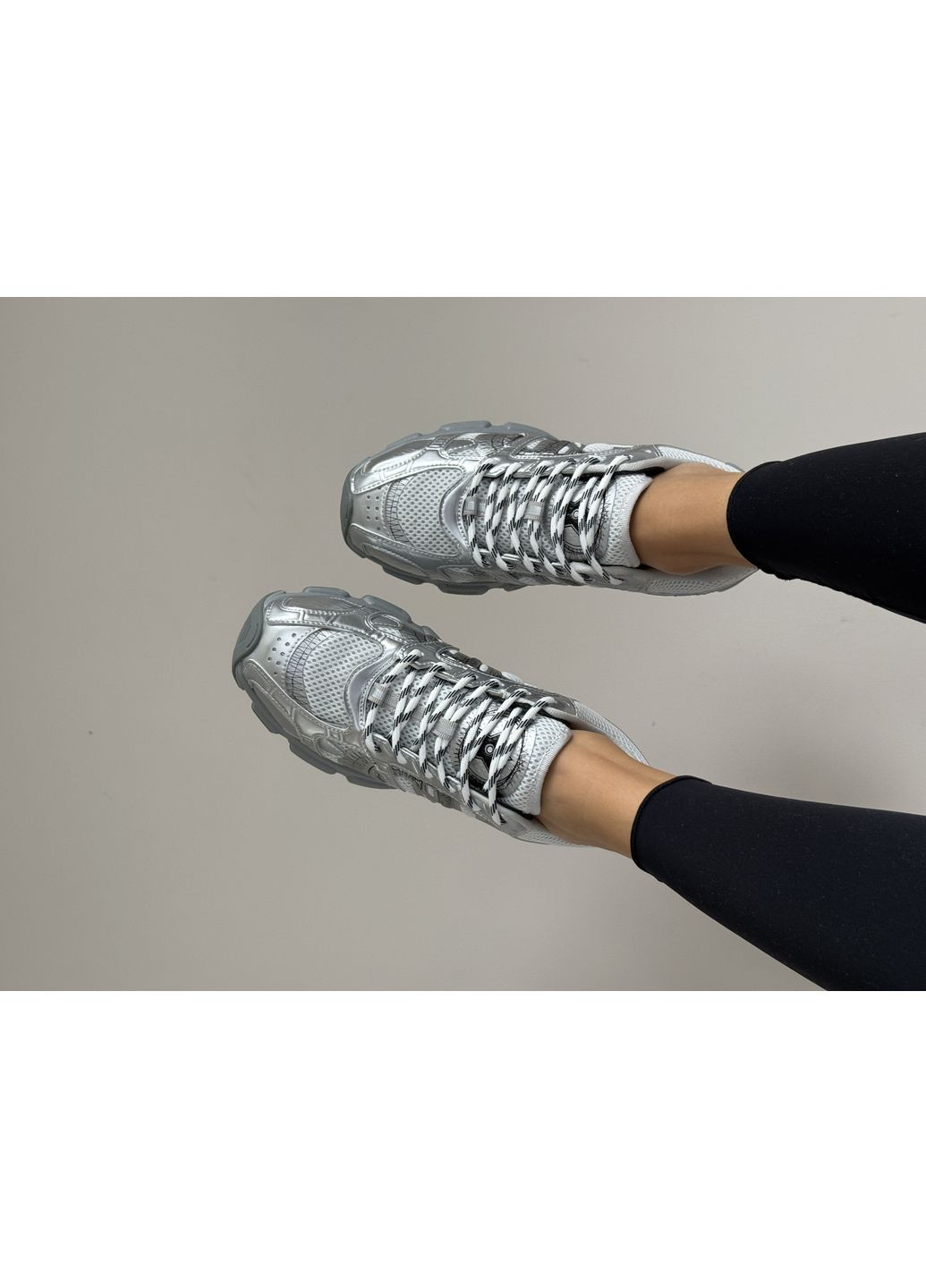 Кросівки жіночі Dior Chrono Silver | Діор Хроно срібні No Brand срібні демісезони (366742232)