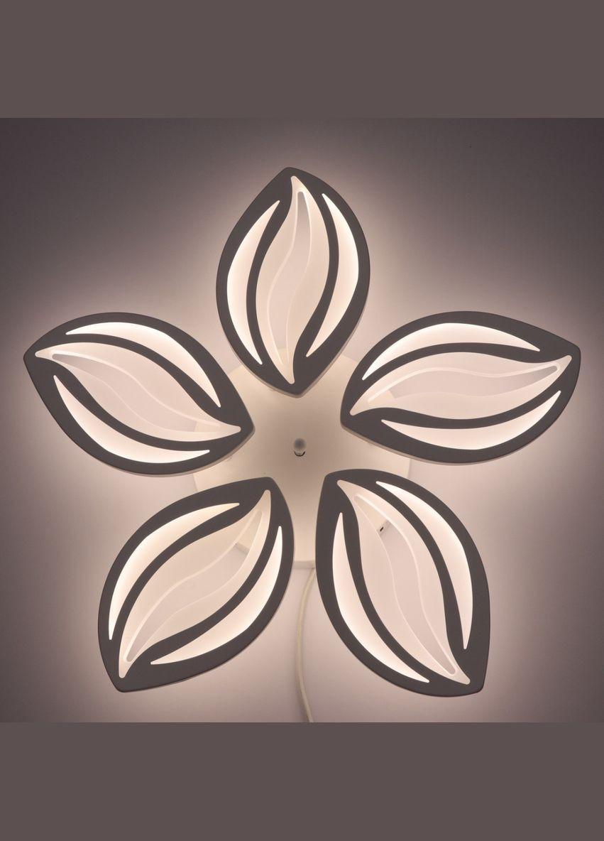 Люстра светодиодная потолочная LED светильник для квартиры на потолок лэд с пультом 25604 Белый 9х55х55 см. Sunnysky (364754684)