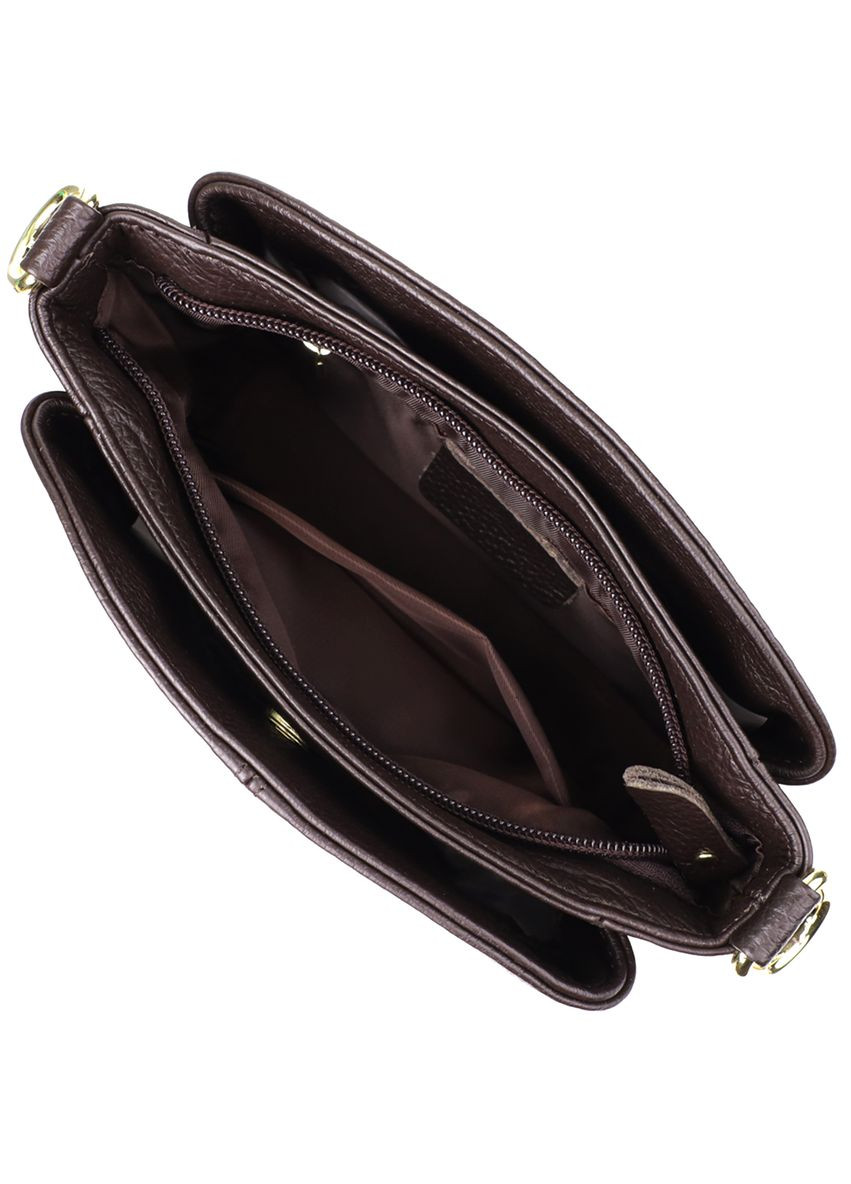 Женская сумка из натуральной кожи с удобной внутренней организацией 22979 Коричневый Vintage (348358945)