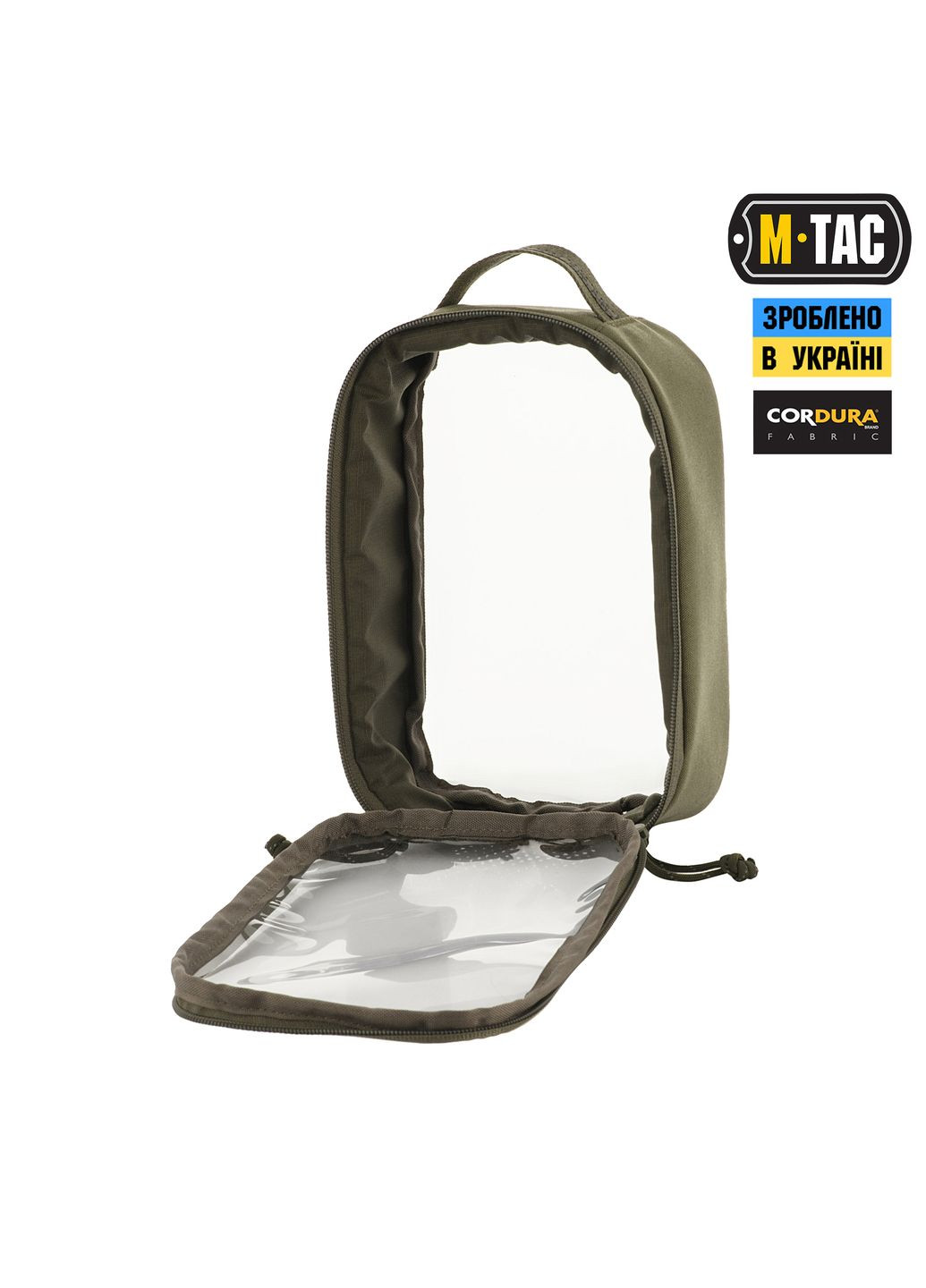 Органайзер утилітарний прозорий Elite Small (22х14 см) Ranger Green M-TAC (303261652)