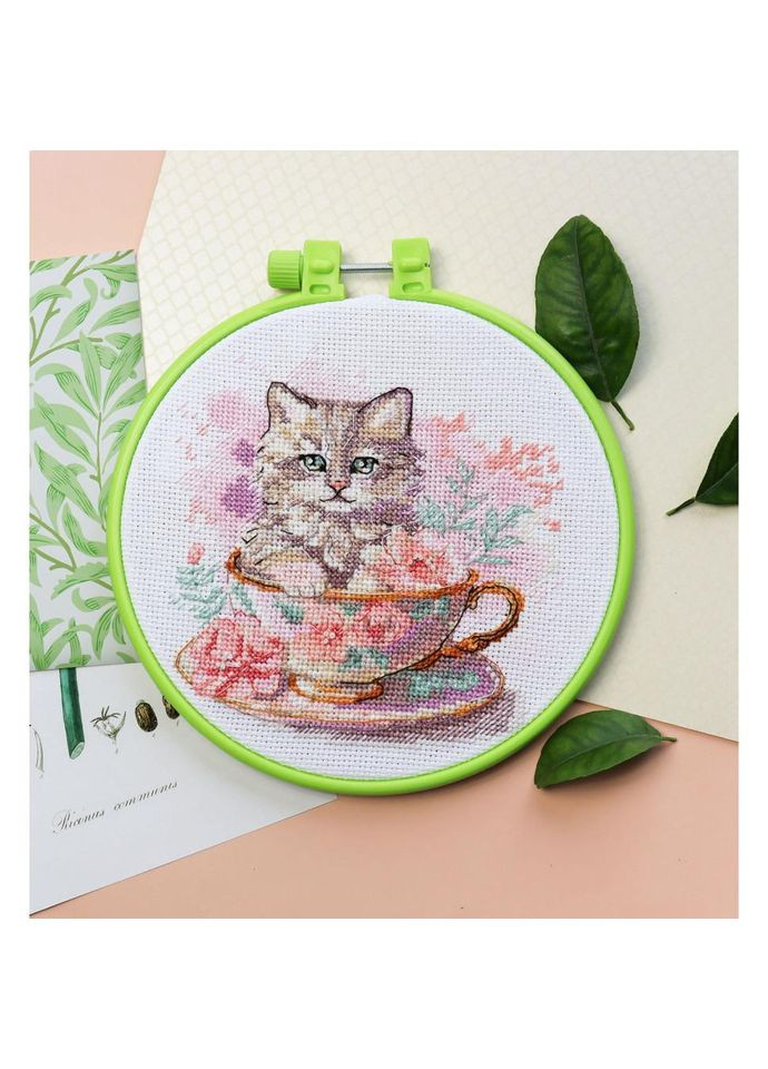 Набор для вышивки крестиком "Чайка" AHM-077 с пяльцами. No Brand (330606037)