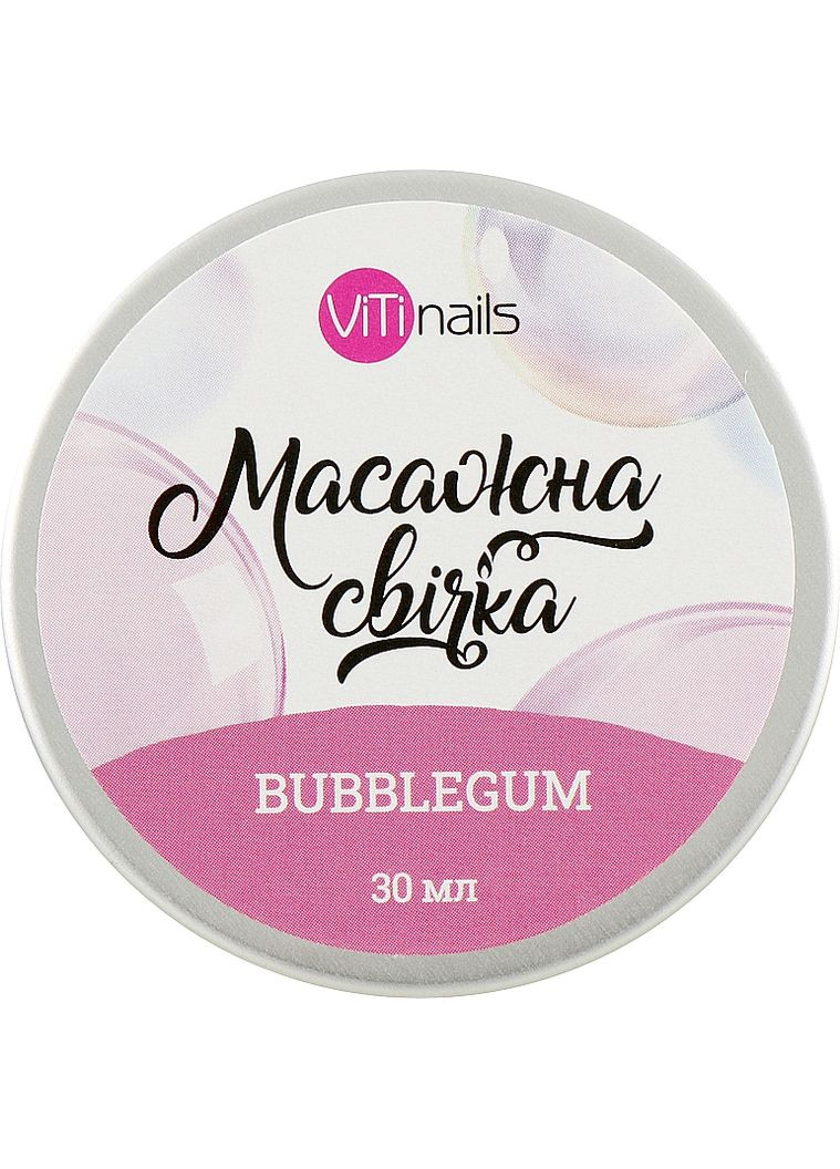 Свеча массажная "Bubblegum" 30ml (904001-27611) ViTi nails (368624937)