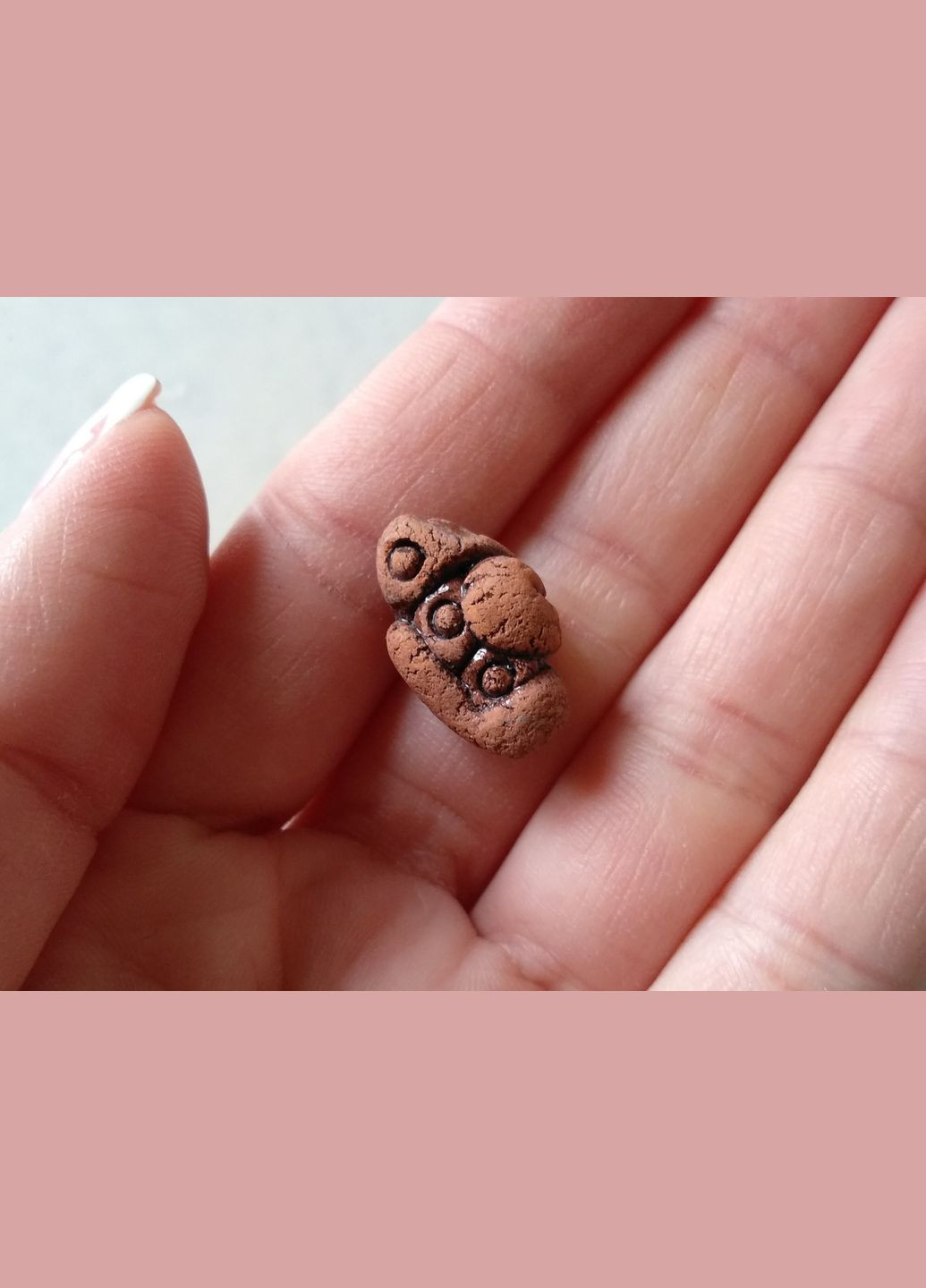 Керамическая бусина ручной работы "Большая Улитка №2" (коричневый) Коти&Ангели (301533033)