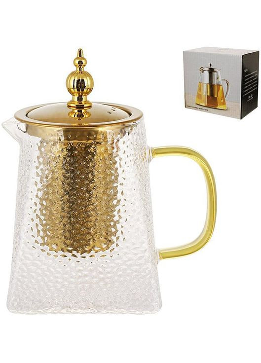 Чайник заварювальний "Edinburgh" 550мл зі знімним ситечком, прозорий матовий BonaDi (365248463)