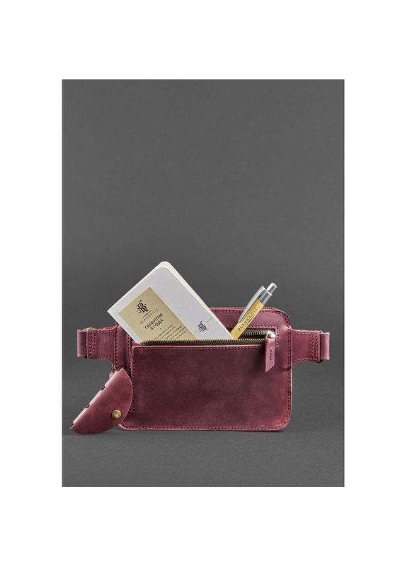 Сумка жіноча через плече шкіряна Dropbag Mini Crazy horse бордова BlankNote (302008744)