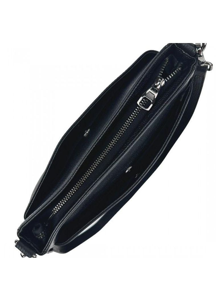 Кожаная женская сумка на плечо Черный UnaBorsetta (335381192)