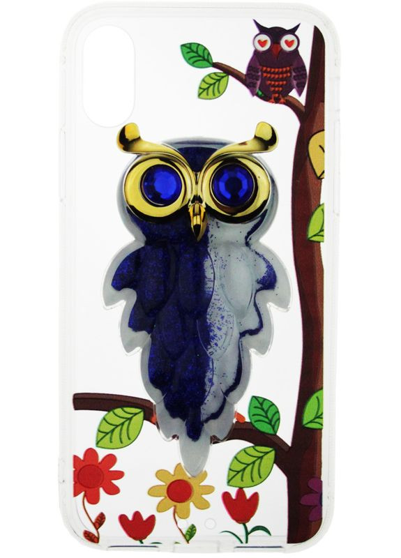 Чехол-накладка TPU Case Decorative Stones IPhone X Owls Purple Toto (301781572)