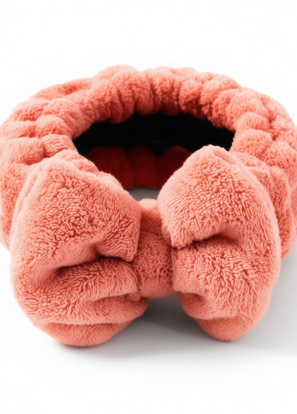 Банный комплект из микрофибры 4 в 1 — полотенца, губка и повязка на голову, подарочная упаковка Malloory Home однотонный коралловый