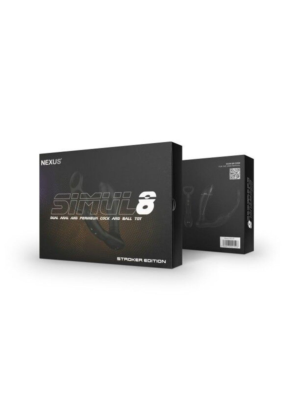 Массажер простаты Simul8 Stroker Edition с эрекционным кольцом, жемчужный массаж + вибрация Nexus (292785969)