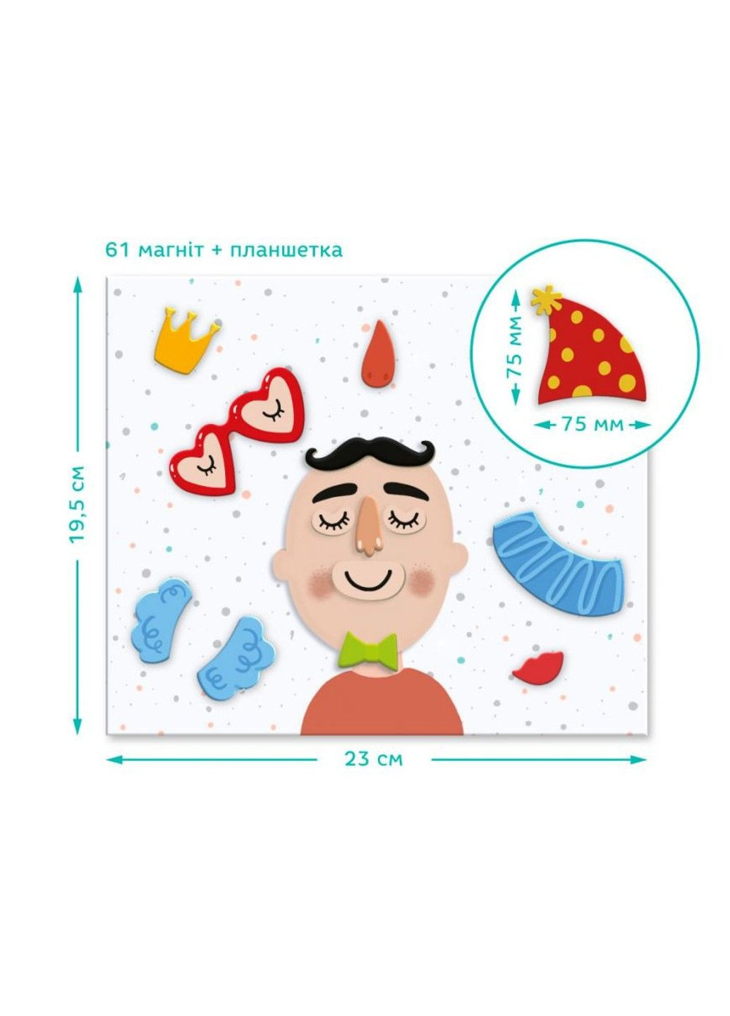 Развивающая магнитная игра "Лицо" DoDo 200208 DoDo Toys (331296517)