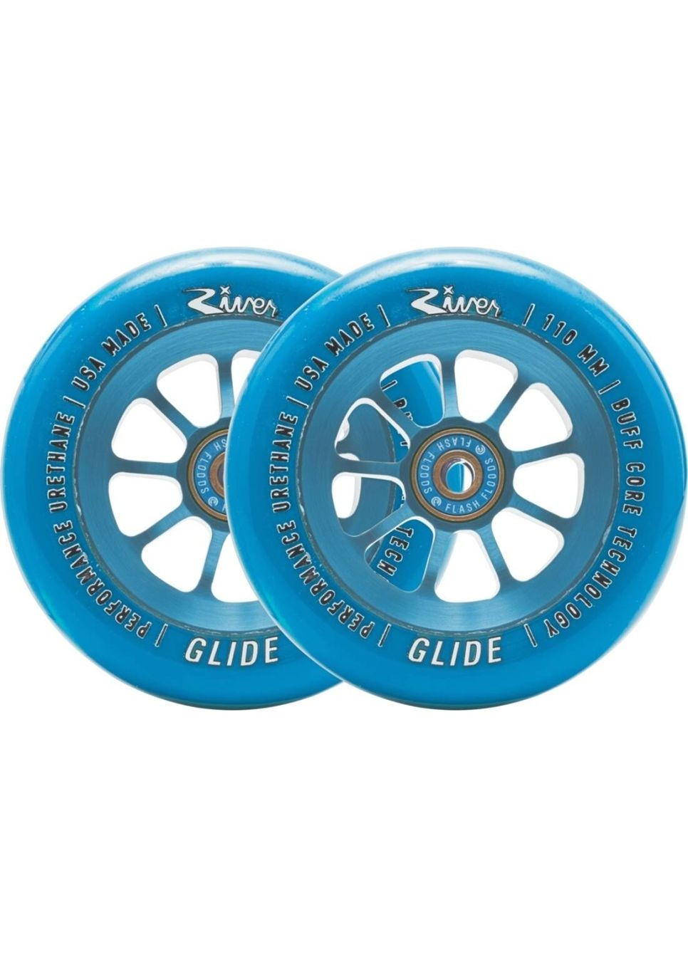 Колеса для трюкового самокату River Glide Naturals Pro Scooter 110mm - Sapphire (FRD.039743) Discovery (315031915)