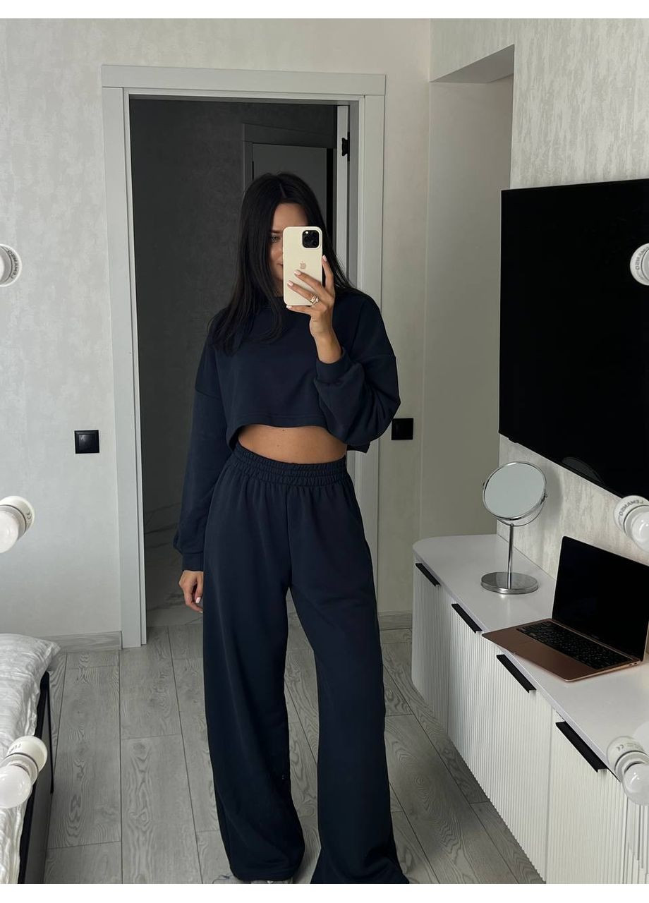 Женский костюм двойка (укроп-свитшот и брюки) Україна (349821649)