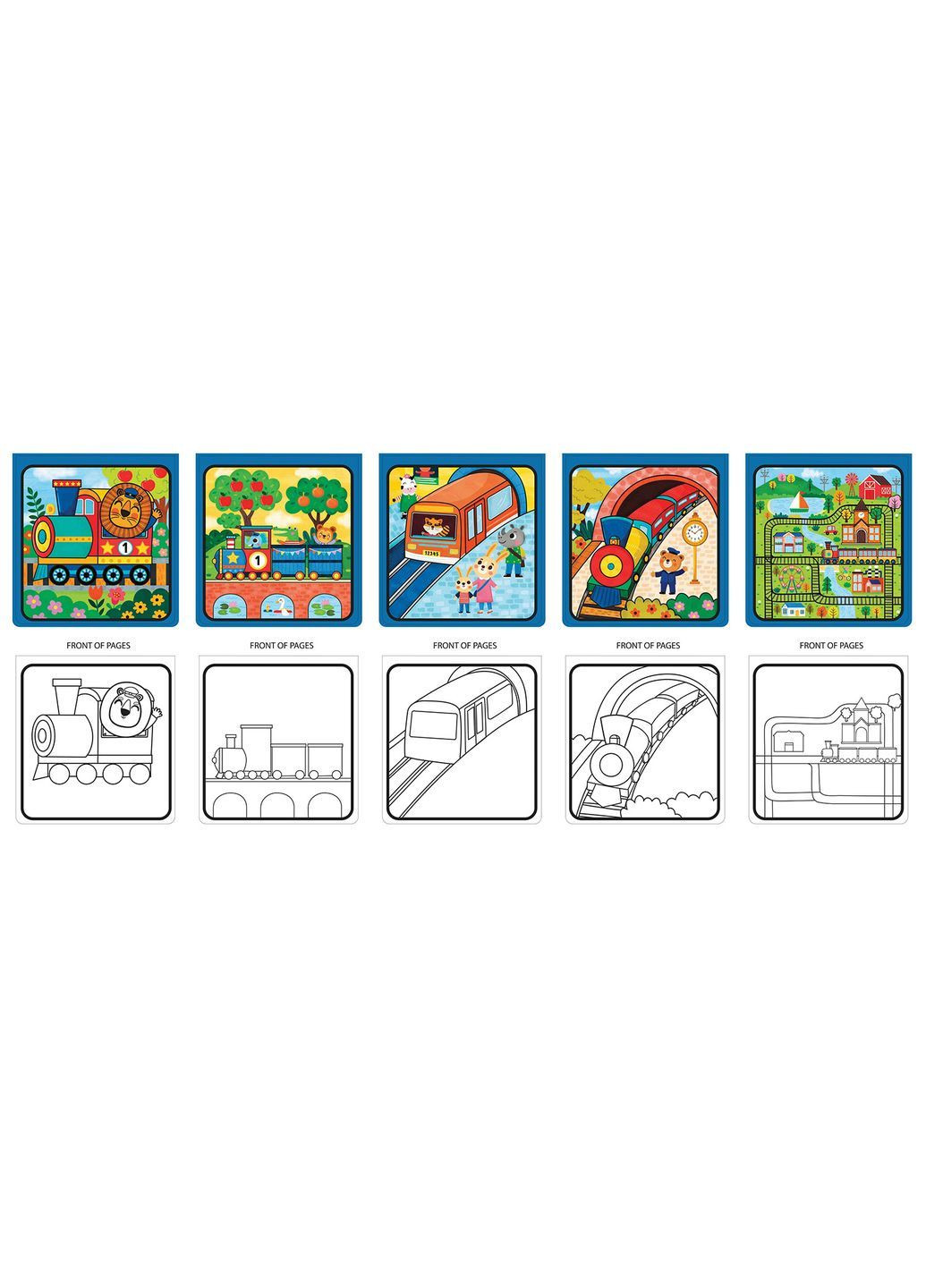 Водні розмальовки Магічні перетворення Залізниця () Let's Craft MRP016 (370021872)