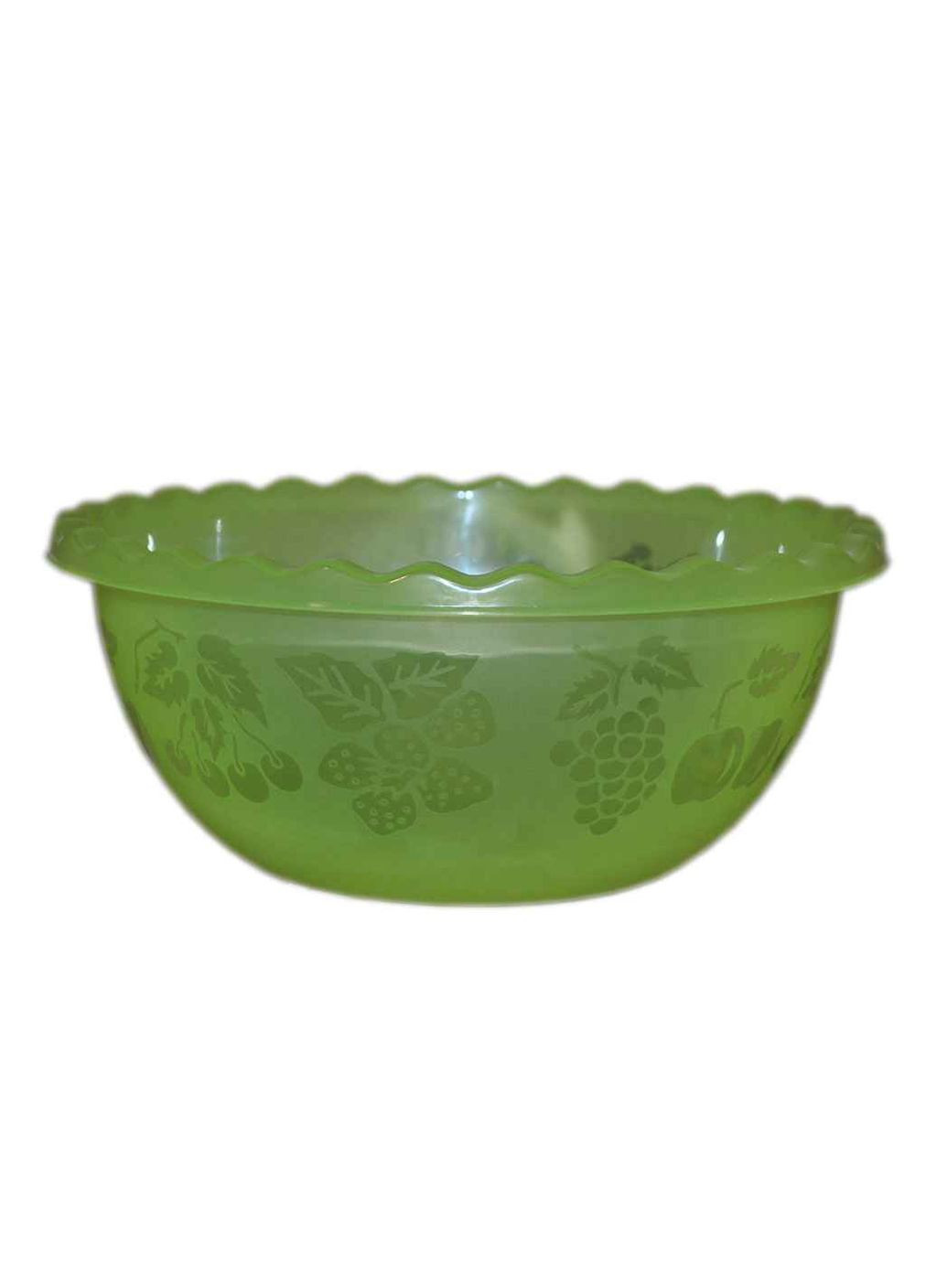 Миска 3,5л для фруктів прозора салатова Ал-Пластик (363329262)