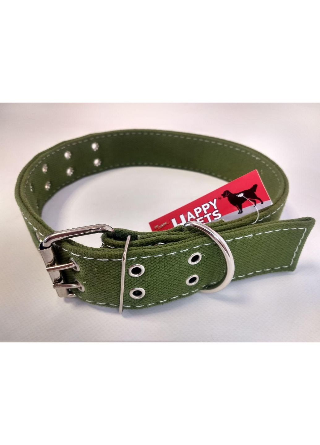 Ошейник ТМ "HappyPets", серия "Perfect" брезент.двойной 45мм*1000мм, безразмерный. No Brand (328600676)