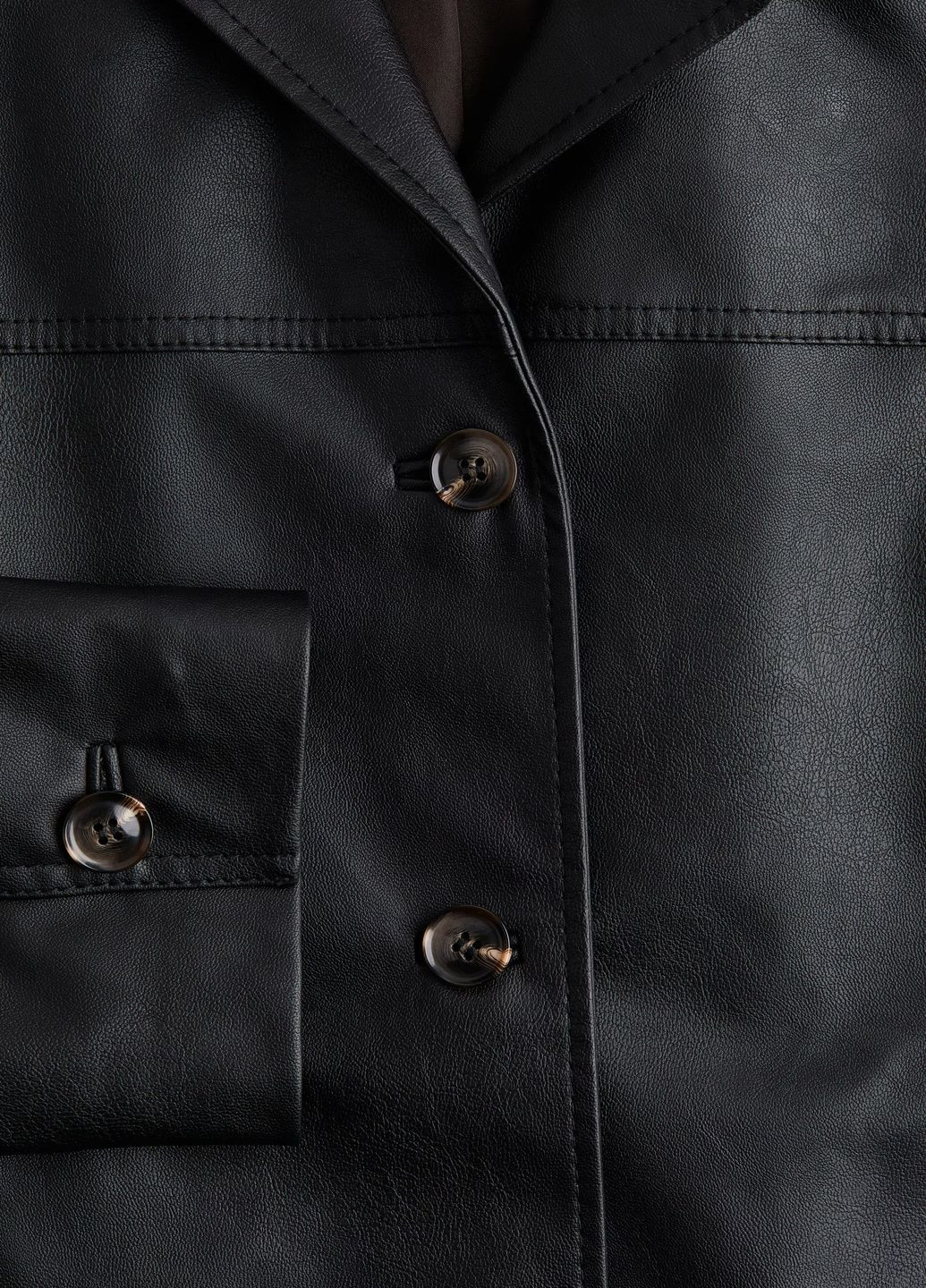 Чорна демісезонна куртка H&M