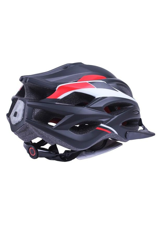 Шлем велосипедный с черным козырьком, габаритным фонарем (, size L) TTG H-093 (362603992)