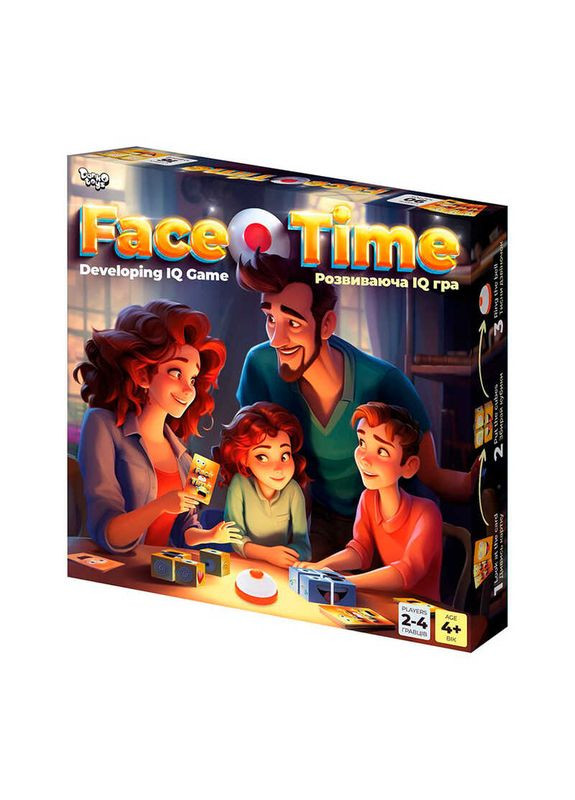 Гр Розвиваюча настільна гра "Face Time" FT01-01 (10) "" Danko Toys (292708953)