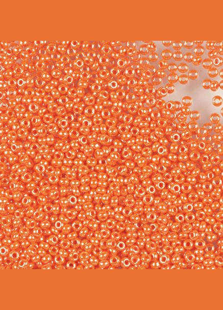 Бисер чешский Preciosa 98140, керамический глазированный, оранжевый (10 г) No Brand (340484531)