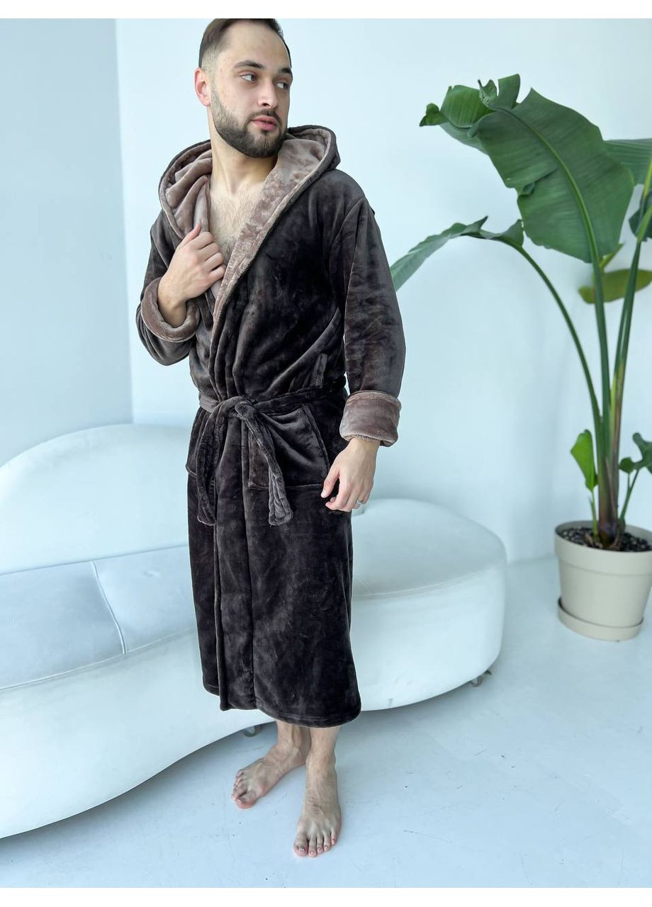 Теплий махровий халат з капюшоном Vakko (361647582)