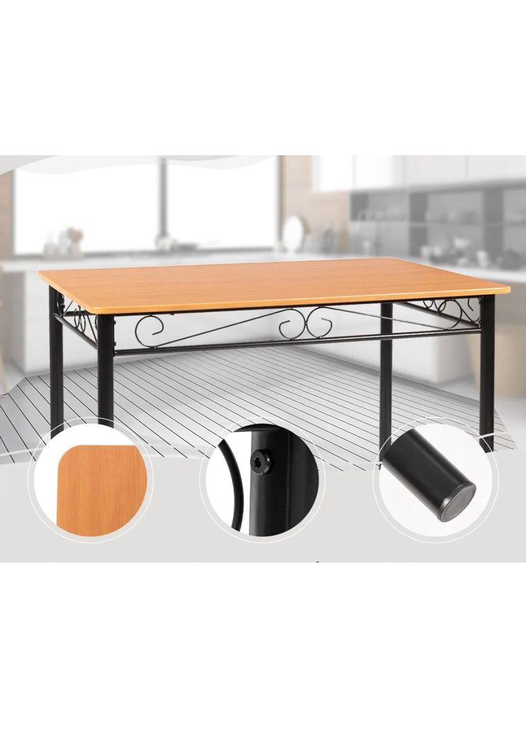 Комплект меблів Sofi стіл і 4 м'яких стільці Costway (362028101)