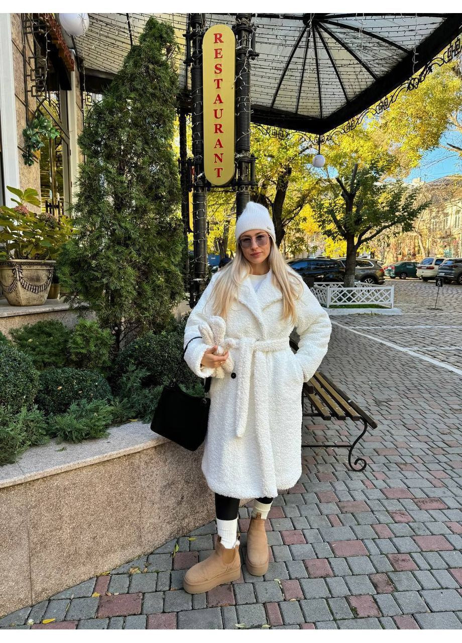 Шуба Тедді хутро баранець,стьобаний підклад з утепленням 150 силікон,на ґудзиках Україна (365701949)