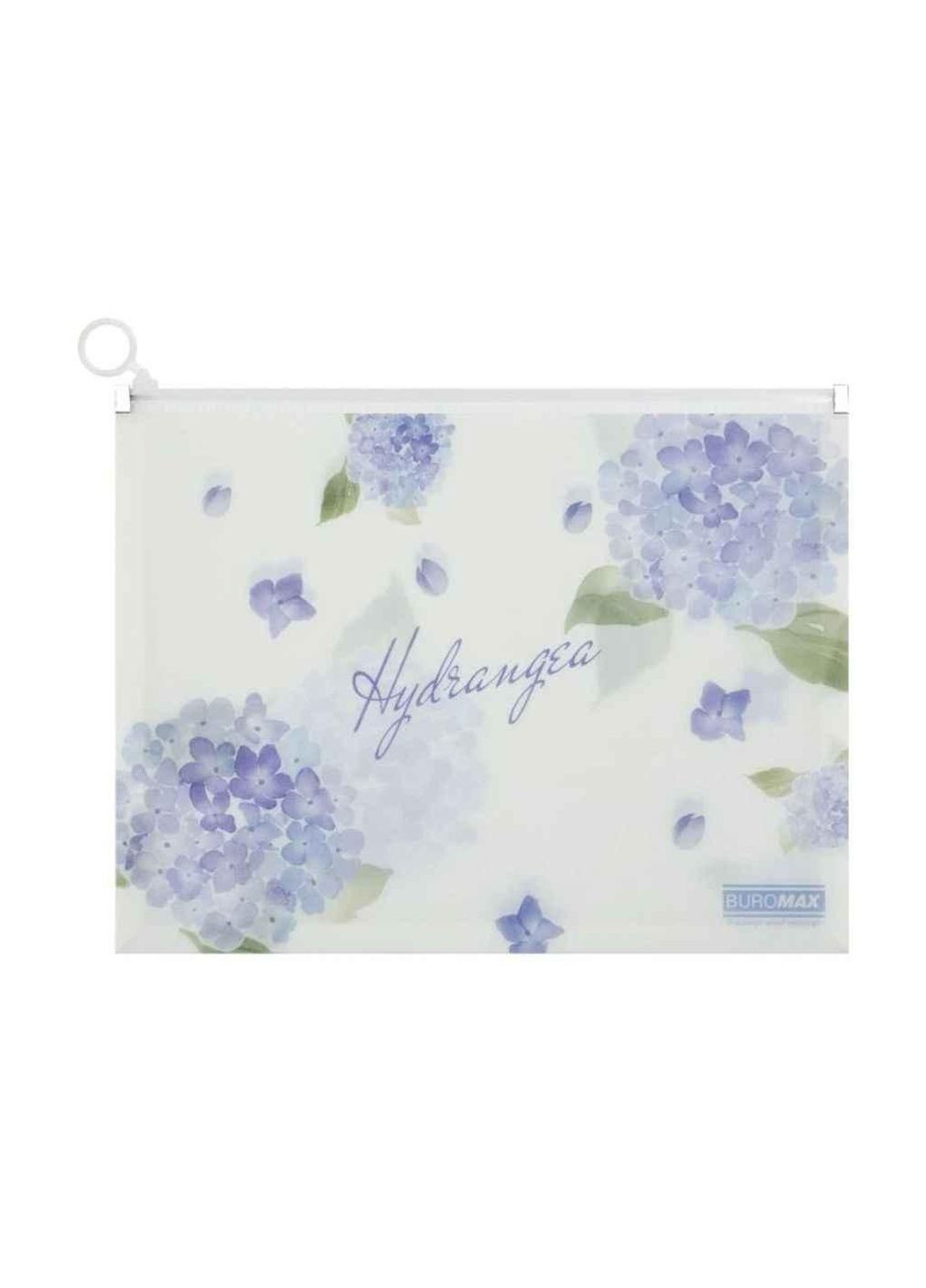 Папка-конверт на zip-блискавці А4 пластик ARABESKI світло-синій ТМ Buromax (352503834)